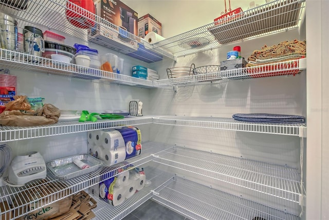 view of pantry