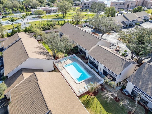 aerial view featuring a residential view