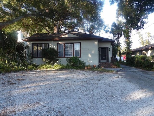 view of bungalow-style home