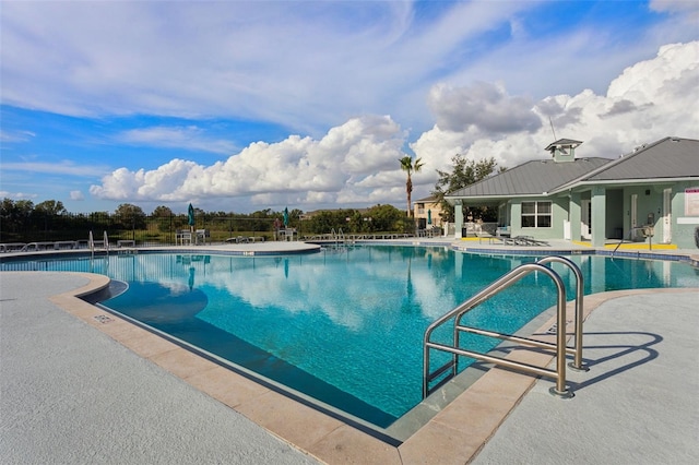 view of pool with a patio area