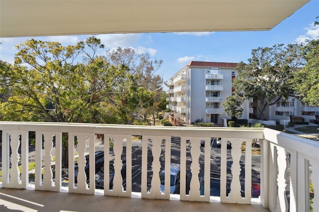 view of balcony