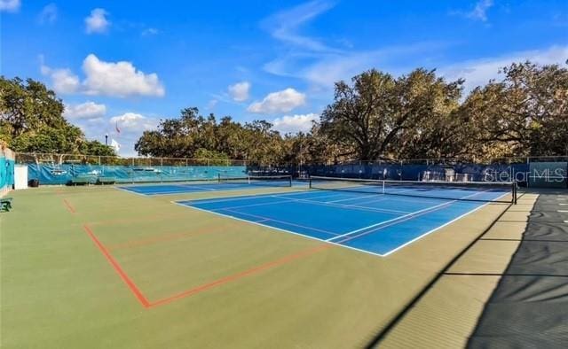 view of sport court