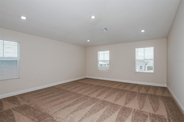 view of carpeted empty room