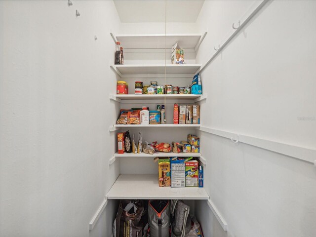 view of pantry