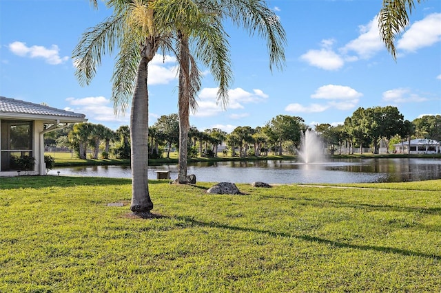 view of water feature