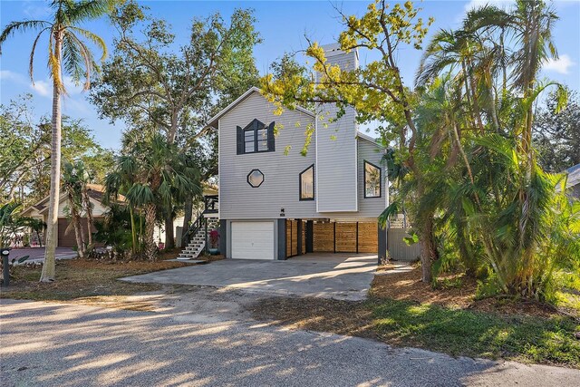 view of front of house featuring a garage