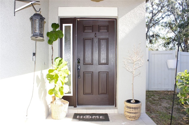 view of entrance to property