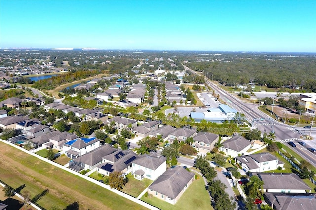 aerial view featuring a residential view