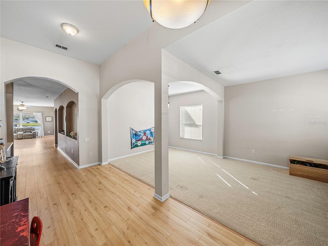 interior space featuring light hardwood / wood-style floors