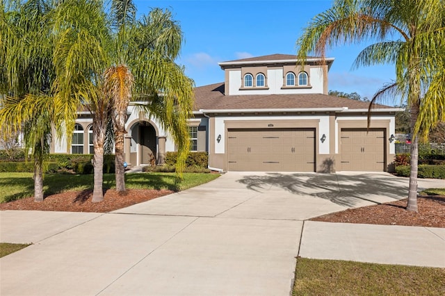 view of front of home featuring a garage