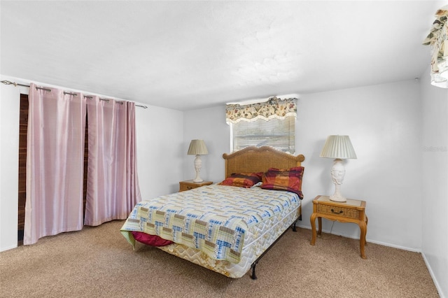 bedroom featuring carpet floors