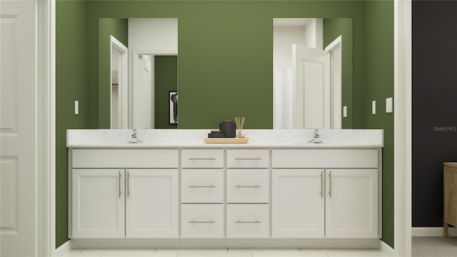 bathroom with vanity