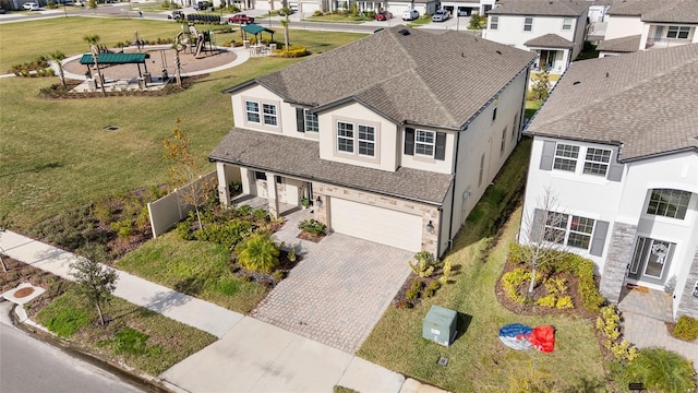 birds eye view of property