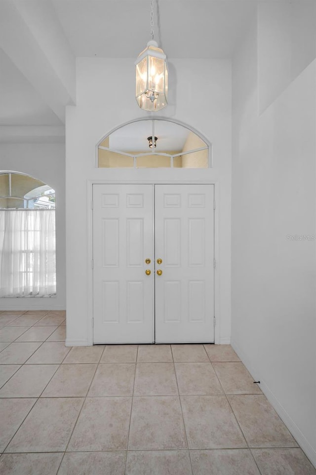 view of tiled entryway