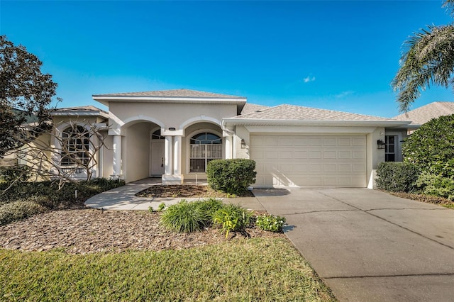 view of front of house featuring a garage