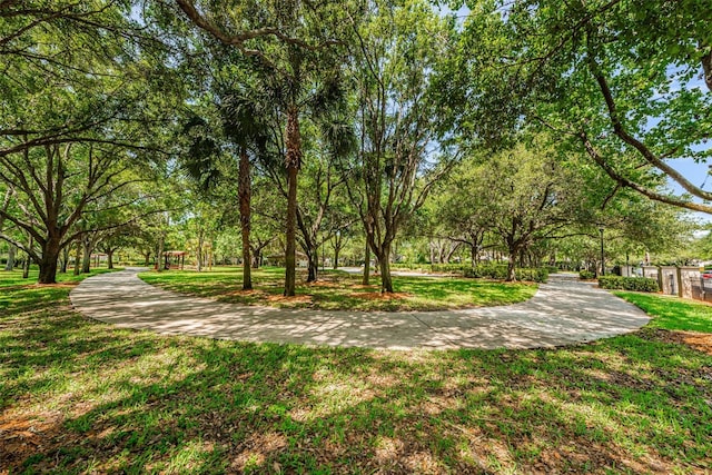 view of home's community featuring a yard