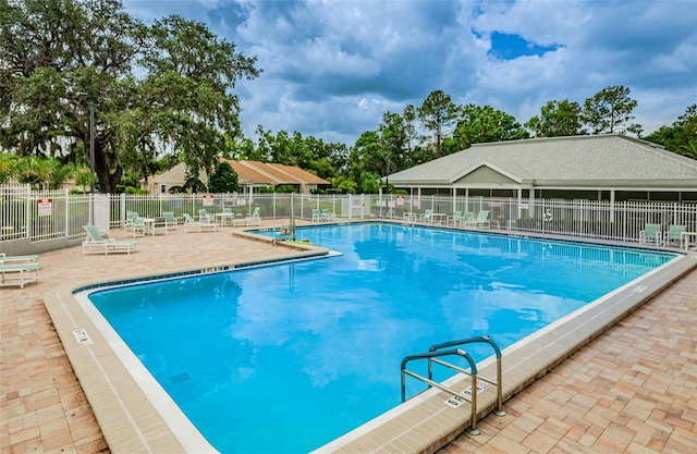 view of pool with a patio area