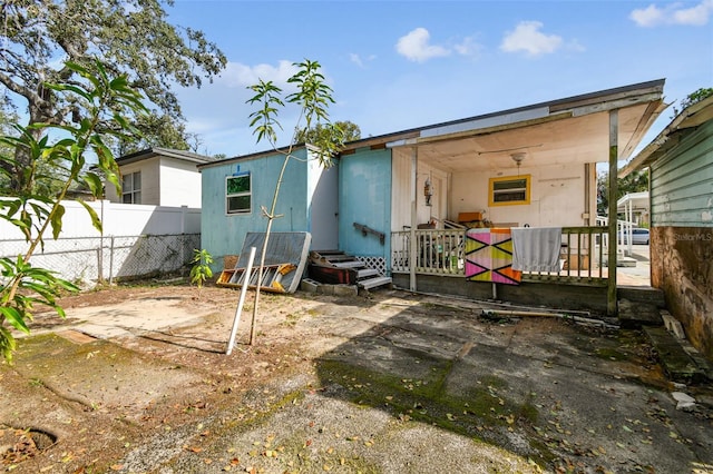 view of rear view of property