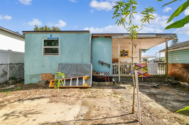 view of back of property