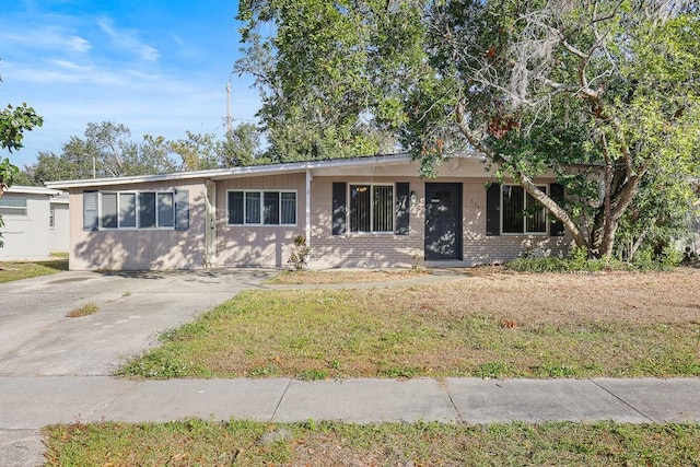 view of ranch-style home