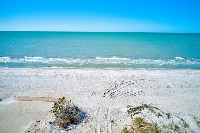 water view with a beach view