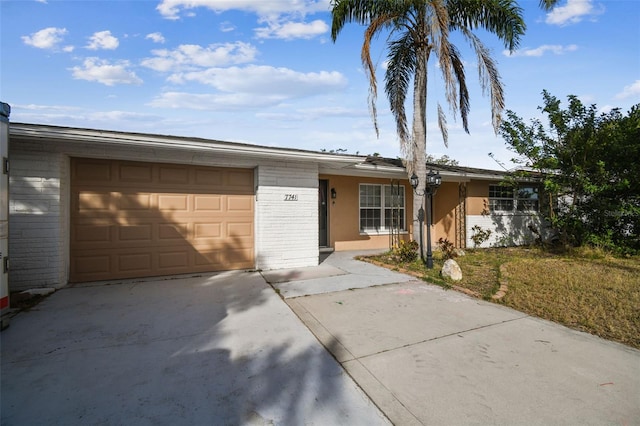 ranch-style house with a garage