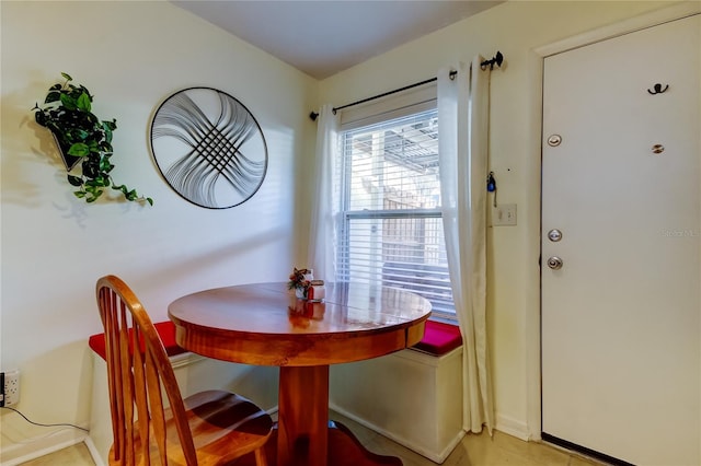 view of dining area