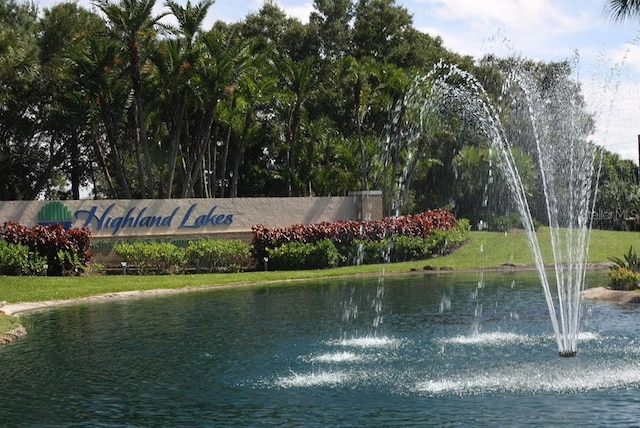 3259 Hilary Cir Unit 1A, Palm Harbor, FL 34684 - community sign with a water view