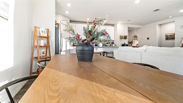 view of dining room