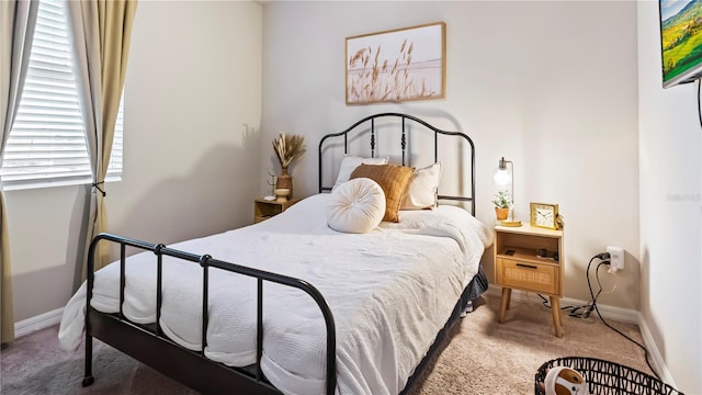 bedroom with carpet flooring