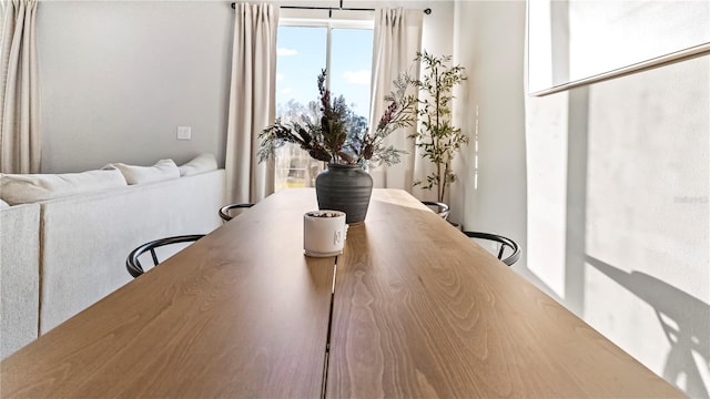 view of dining room