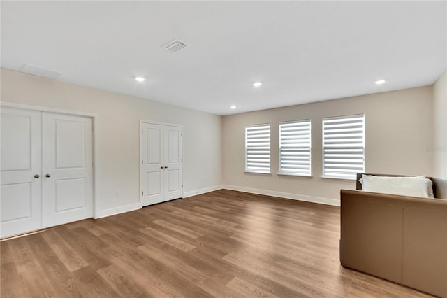 interior space with light wood-type flooring