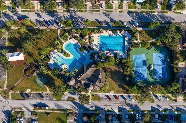 birds eye view of property