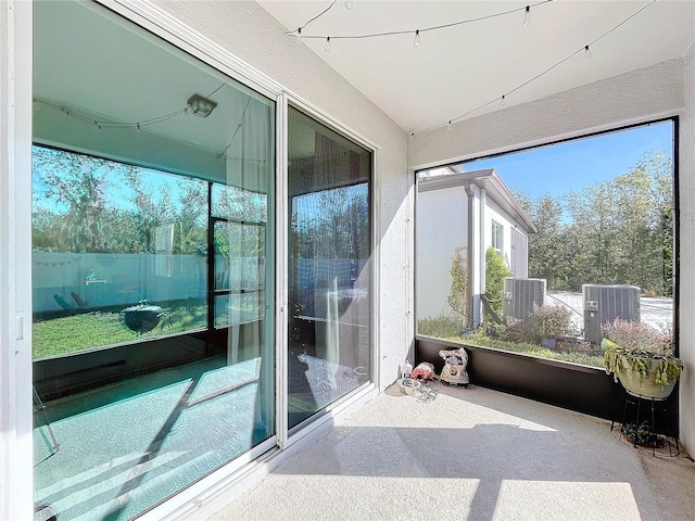 sunroom featuring a wealth of natural light