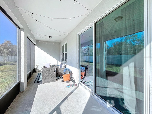 view of sunroom / solarium