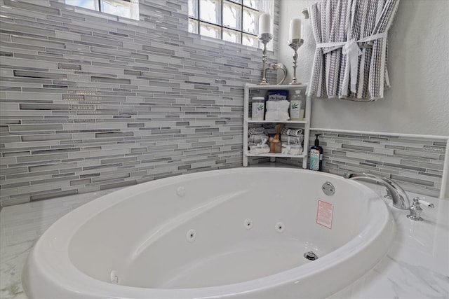 bathroom featuring a bathing tub