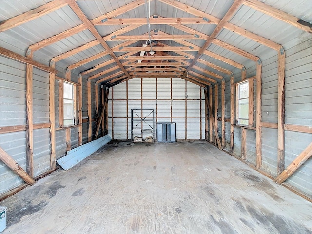 view of storage room