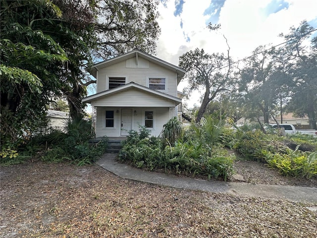 view of front of house with covered porch