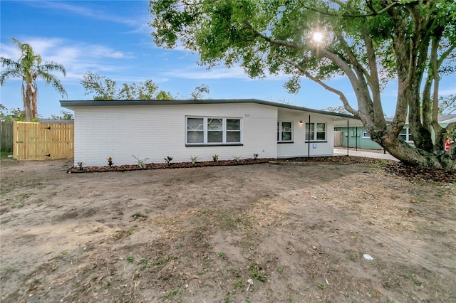 view of rear view of house