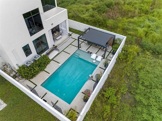 view of pool with a patio