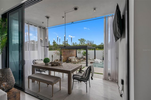 balcony featuring a patio