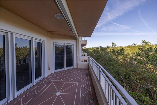 view of balcony