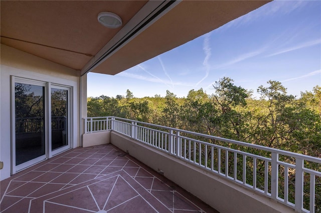 view of balcony