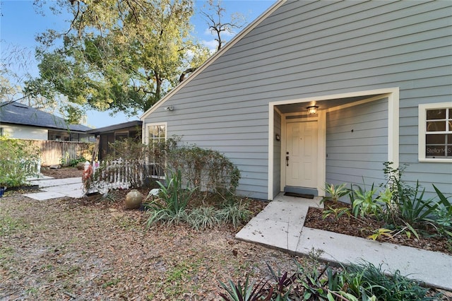 view of property entrance