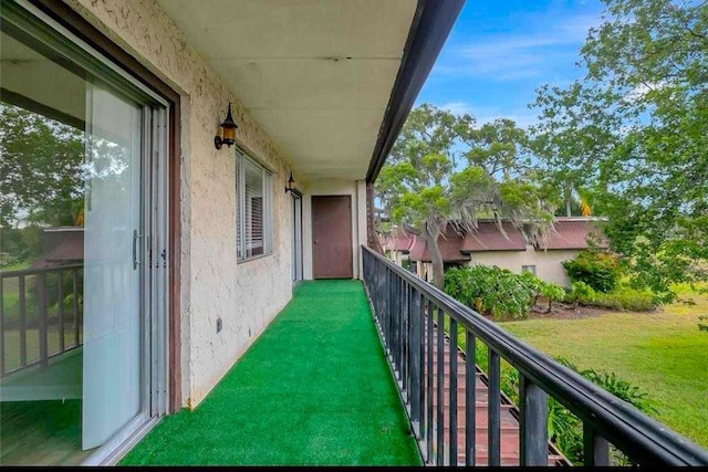 view of balcony