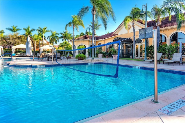 view of pool with a patio