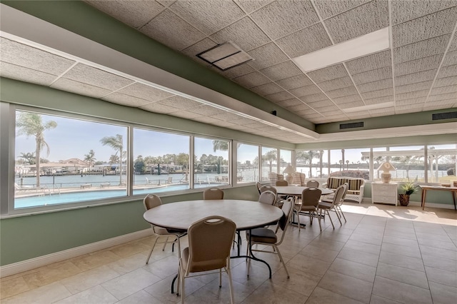 view of sunroom / solarium