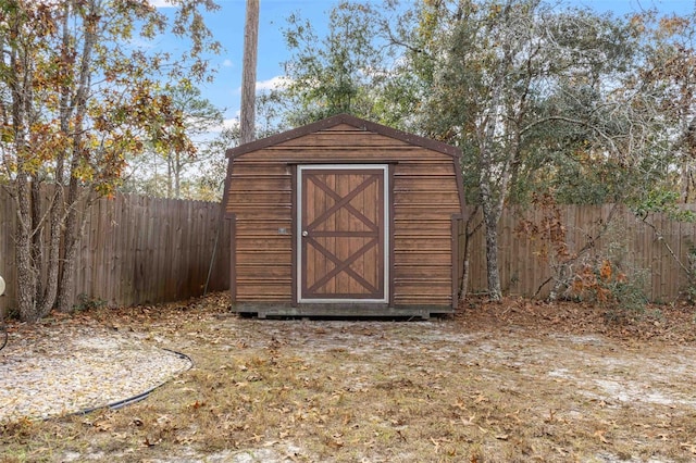 view of outdoor structure