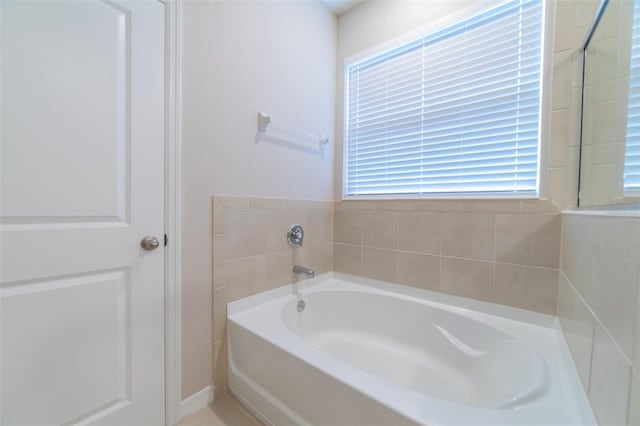 bathroom featuring a bathtub