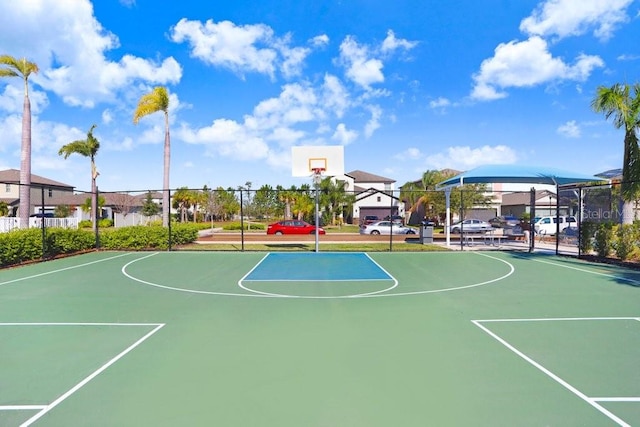 view of sport court